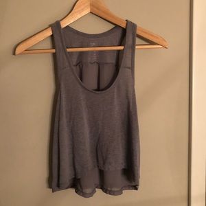 Gray Crop Top